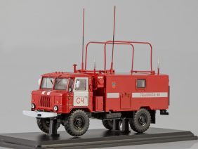 Командно-штабная машина КШМ Р-142Н (ГАЗ-66) пожарная служба-фото1