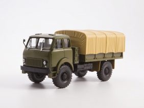 Грузовик МАЗ-505 бортовой с тентом (Легендарные грузовики СССР №39)-фото1