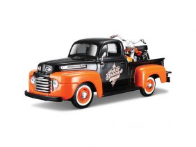 Автомобиль Ford F-1 Пикап (1948) с мотоциклом-фото1
