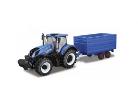 Трактор New Holland с прицепом-фото1