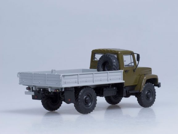 Грузовик ГАЗ-3308 4х4 (двигатель ЗМЗ-513) бортовой (хаки) (светомаскировка на фарах)-фото7