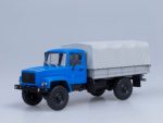 Грузовик ГАЗ-3308 4х4 (двигатель ЗМЗ-513) бортовой с тентом (синий)-фото1