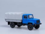 Грузовик ГАЗ-3308 4х4 (двигатель ЗМЗ-513) бортовой с тентом (синий)-фото7
