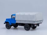 Грузовик ГАЗ-3308 4х4 (двигатель ЗМЗ-513) бортовой с тентом (синий)-фото2