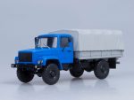 Грузовик ГАЗ-3308 4х4 (двигатель ЗМЗ-513) бортовой с тентом (синий)-фото3