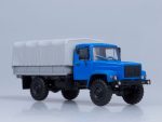 Грузовик ГАЗ-3308 4х4 (двигатель ЗМЗ-513) бортовой с тентом (синий)-фото5