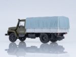 Грузовик ГАЗ-3309 бортовой с тентом (хаки/серый)-фото2