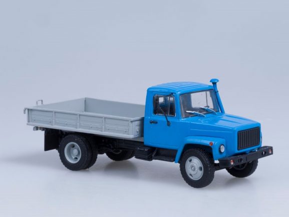 Грузовик ГАЗ-3309 (двиг. Д-245.7 Diesel Turbo) бортовой (синий-серый)-фото3