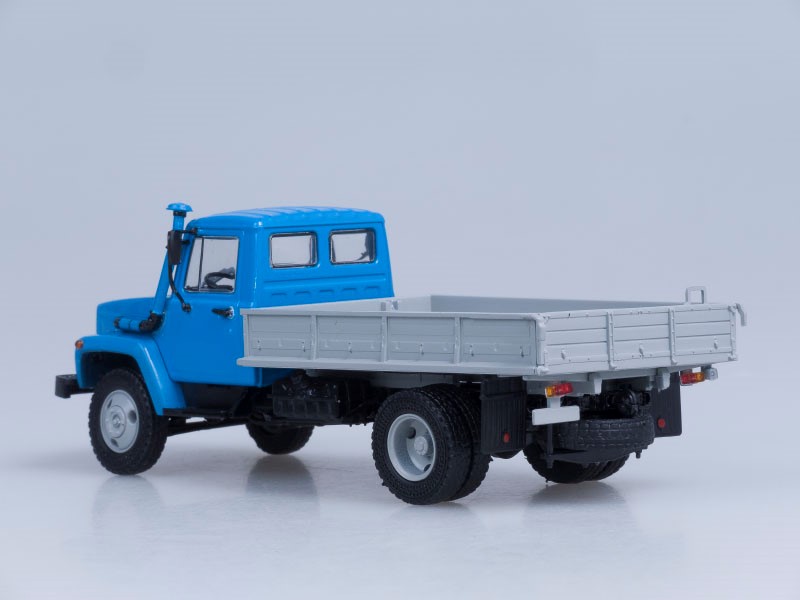 Грузовик ГАЗ-3309 (двиг. Д-245.7 Diesel Turbo) бортовой (синий-серый)-фото2