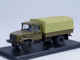 Грузовик ГАЗ-3309 (двиг. Д-245.7 Diesel Turbo) с тентом (хаки)-фото1