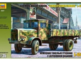 Немецкий грузовик с деревянной кабиной L-4500-фото1