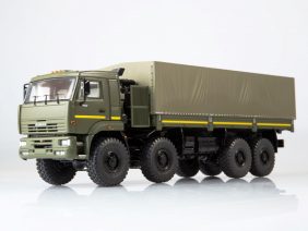Грузовик КАМАЗ-6560 бортовой (с тентом) рестайлинг-фото1