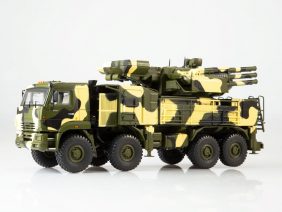 Установка ЗРПК 96К6 на шасси КАМАЗ-6560 (Панцирь-С1) камуфляж Пустыня-фото1