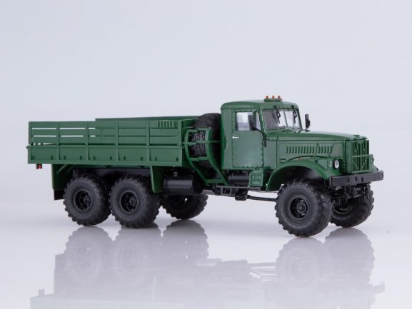 Грузовик КРАЗ-255Б1 бортовой (зеленый)-фото3