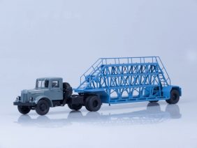 Седельный тягач МАЗ-200В с полуприцепом НАМИ-790 (серый/голубой)-фото1