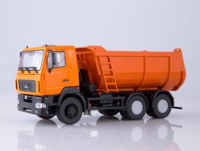 Самосвал МАЗ-6501 U-образный кузов (оранжевый)-фото1