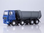 Самосвал МАЗ-6516 U-образный кузов (синий/серый)-фото1