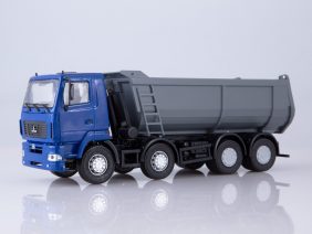 Самосвал МАЗ-6516 U-образный кузов (синий/серый)-фото1