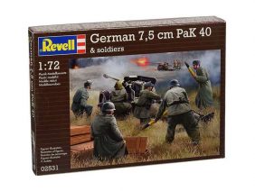 Немецкая противотанковая пушка ПАК-40 с расчётом (Revell)-фото1
