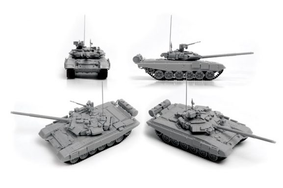 Российский основной боевой танк Т-90 (1:72)-фото6