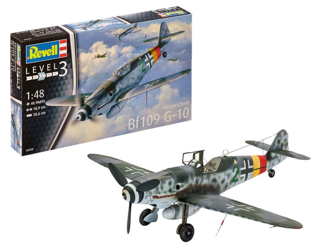 Купить cборную модель самолета Мессершмитт Bf109 G-10 для склеивания, масштаб 1-48 (Revell)-фото1 Истребитель Мессершмитт Bf109 G-10-фото1