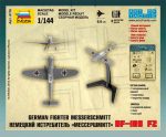 Немецкий истребитель Мессершмитт Bf-109 F2 (1:144)-фото2