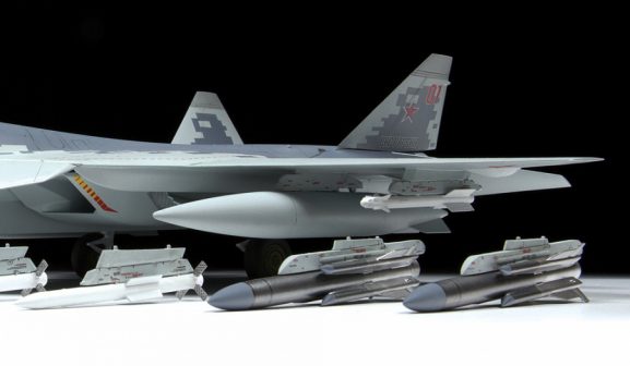 Российский многофункциональный истребитель пятого поколения Су-57 (1:48)-фото6