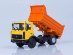 Самосвал МАЗ-5551 (поздняя кабина, жёлто-оранжевый, высокий кузов), 1988 г.-фото10