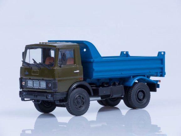 Самосвал МАЗ-5551 (ранняя кабина, хаки-синий), 1988 г.-фото3