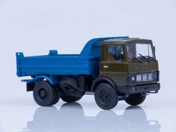 Самосвал МАЗ-5551 (ранняя кабина, хаки-синий), 1988 г.-фото5