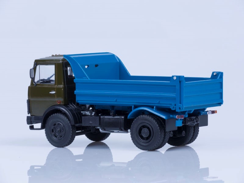 Самосвал МАЗ-5551 (ранняя кабина, хаки-синий), 1988 г.-фото2