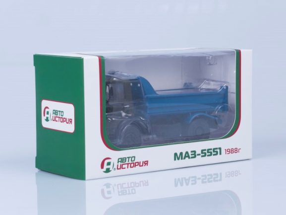 Самосвал МАЗ-5551 (ранняя кабина, хаки-синий), 1988 г.-фото16