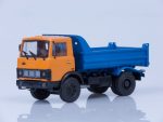 Самосвал МАЗ-5551 (ранняя кабина, оранжево-синий) 1988 г.-фото1