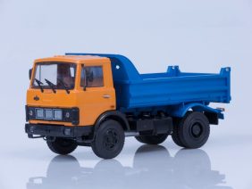 Самосвал МАЗ-5551 (ранняя кабина, оранжево-синий) 1988 г.-фото1