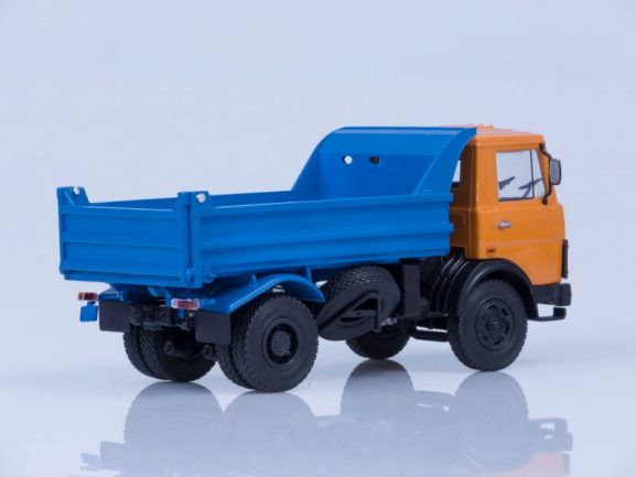 Самосвал МАЗ-5551 (ранняя кабина, оранжево-синий) 1988 г.-фото5