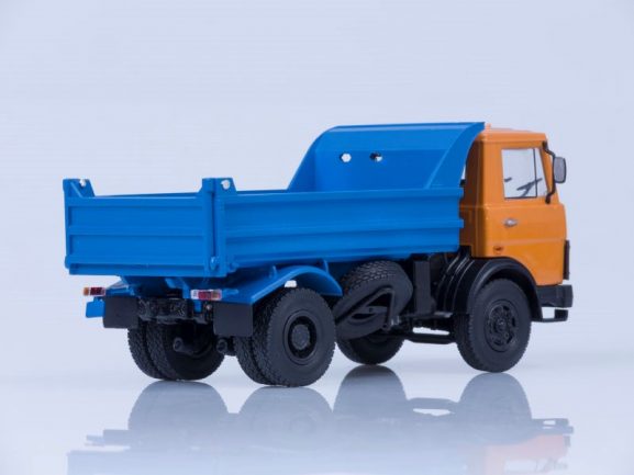 Самосвал МАЗ-5551 (ранняя кабина, оранжево-синий) 1988 г.-фото7