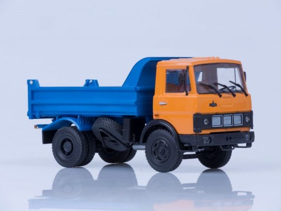 Самосвал МАЗ-5551 (ранняя кабина, оранжево-синий) 1988 г.-фото8