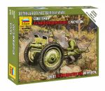 Советская 76-мм полковая пушка с расчетом-фото1