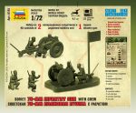Советская 76-мм полковая пушка с расчетом-фото4
