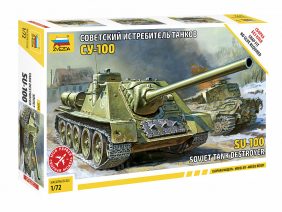Советский истребитель танков САУ СУ-100 (1:72)-фото1