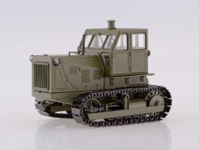 Трактор ЧТЗ-100 металлические траки (хаки)-фото1