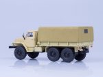 Миасский грузовик Урал 4320 бортовой с тентом (бежевый)-фото2