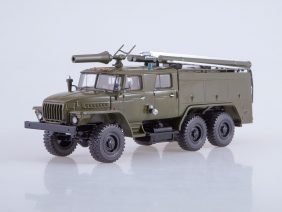 Пожарный автомобиль АЦ-40 (Урал-43202) ПМ-102Б (хаки)-фото1