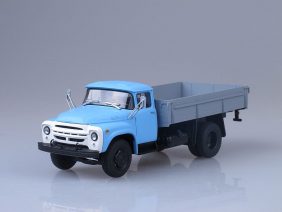 Грузовик ЗИЛ-130 бортовой (ранний) серо-голубой-фото1