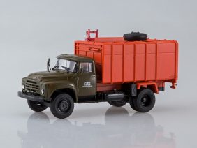Грузовик КО-413 (ЗИЛ-130) поздний (хаки/оранжевый)-фото1