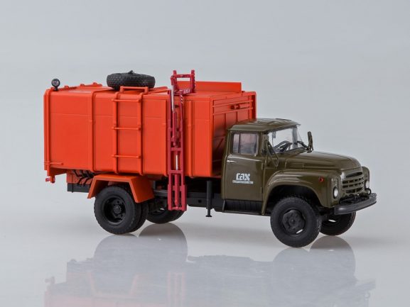 Грузовик КО-413 (ЗИЛ-130) поздний (хаки/оранжевый)-фото3
