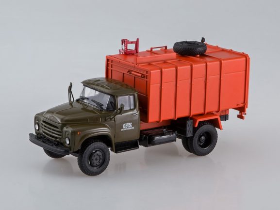 Грузовик КО-413 (ЗИЛ-130) поздний (хаки/оранжевый)-фото7