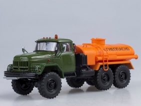 Цистерна бензовоз АЦ-4,0 (ЗИЛ-131) хаки/оранжевый-фото1