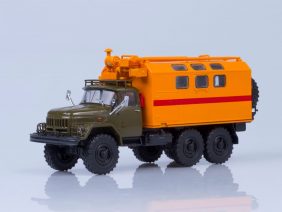 Грузовик ЗИЛ-131 кунг МТО-АТ (хаки-оранжевый)-фото1