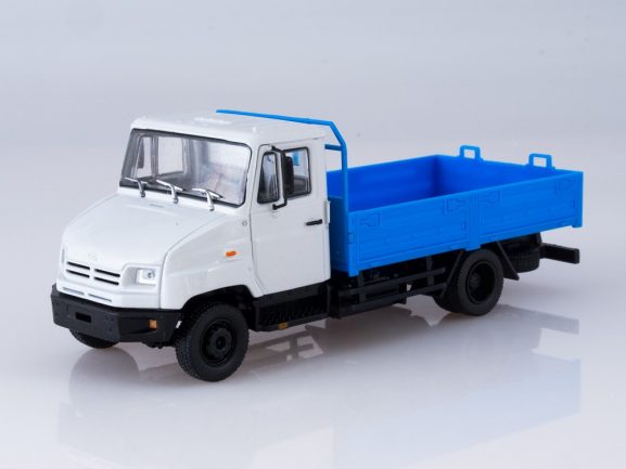 Грузовик ЗИЛ-5301 Бычок бортовой (серый/синий)-фото6